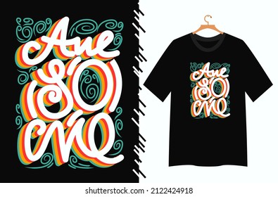 awesome typography for t shirt design