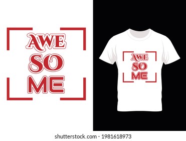 Awesome A Typography Tshirt Design 