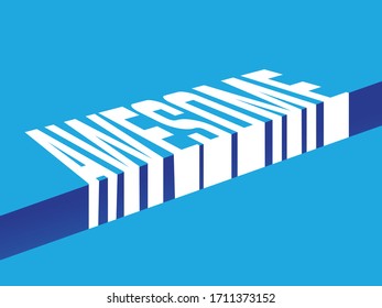 Awesome Typography T-Shirt Design Vector