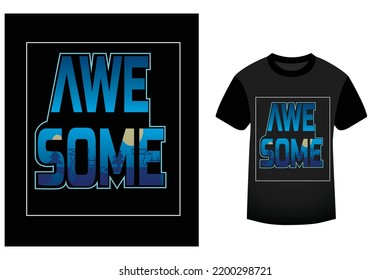 Magnífica tipografía Vector de diseño de camisetas