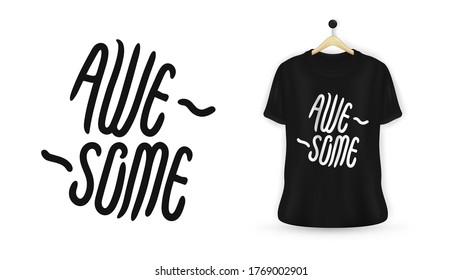 Awesome typography t-shirt vector design