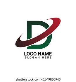 Awesome unique letter logo, D letter logo vector template for company 
