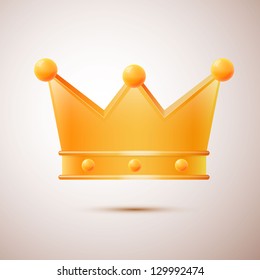 Awesome vector crown isolated