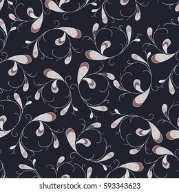 awesome vector cute vintage pattern on the theme of spring and summer