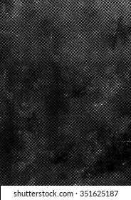 Awesome vector Halftone texture. Grunge ink Halftone background (hand made from ink painting). Halftone effect for your design.