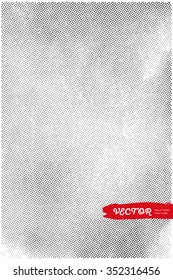Awesome vector Halftone texture. Grunge ink Halftone background (hand made from ink painting). Halftone effect for your design.
