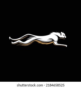 salto de tigre de logo vectorial impresionante