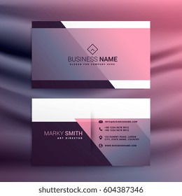 awesome vector minimal business card design