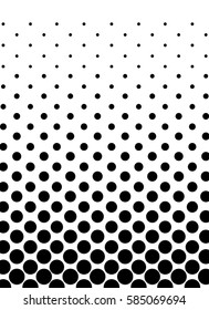 Awesome vertical card with halftone background. Good for greeting cards, textile or fabric prints. Vector illustration.