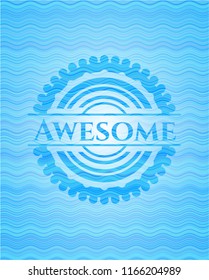 Awesome water emblem background.