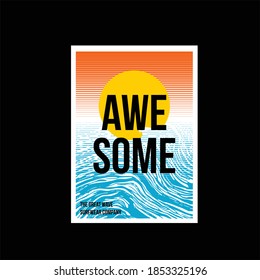awesome wave simple vintage fashion