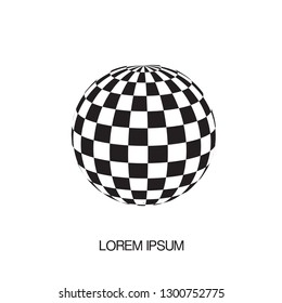 awesome white of disco ball. Abstract vector illustration background.