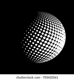 awesome white of disco ball. Abstract vector illustration background.