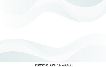 Awesome white and grey abstract background. Futuristic motion waves  design. Interior home decoration.