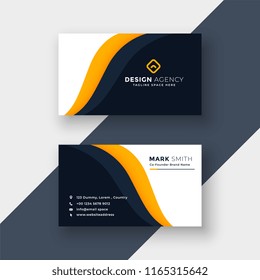 awesome yellow business card template