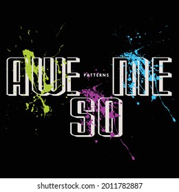 awesome,slogan graphic typography design,illustration art