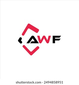 AWF creative minimalist letter logo. AWF unique vector initials alphabet letter logo design
