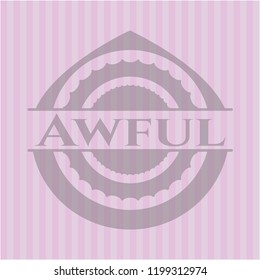 Awful pink emblem