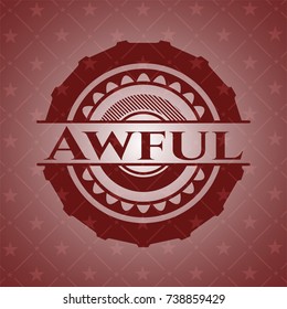 Awful realistic red emblem
