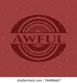 Awful red emblem