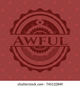 Awful red emblem