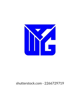 AWG letter logo creative design with vector graphic, AWG simple and modern logo.