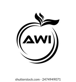 AWI letter logo Design. AWI Simple and modern monogram logo. AWI Abstract Alphabet vector Design.