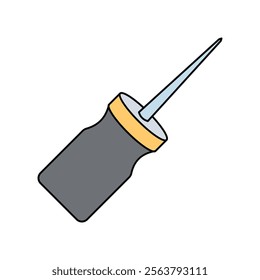 awl icon with white background vector stock illustration