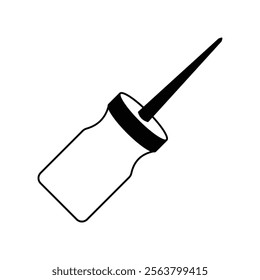 awl icon with white background vector stock illustration