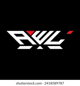 AWL letter logo vector design, AWL simple and modern logo. AWL luxurious alphabet design  
