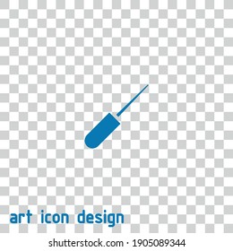awl vector icon on an abstract background