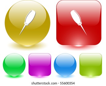 Awl. Vector interface element.