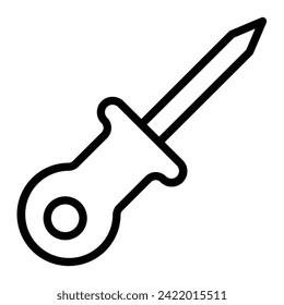 Awl Vector Line Icon Design