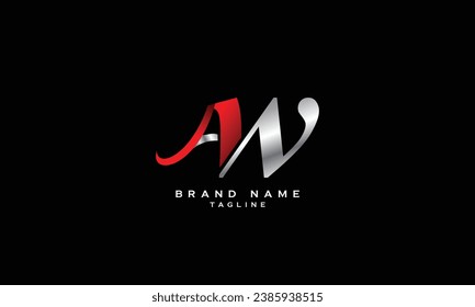 AWN, ANW, WAN, WNA, NWA, NAW, AW, WA, AN, NA, Abstract initial monogram letter alphabet logo design