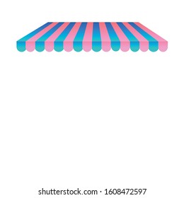 Awning canopy for fast food carts. Awning canopy for shops, cafes and street restaurants.