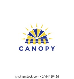 awning or canopy logo design vector icon illustration inspiration