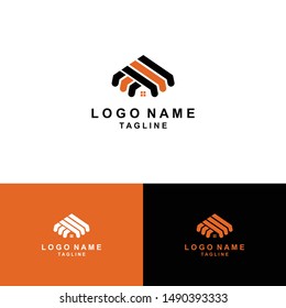 Awning and company logo design luxurious concept 