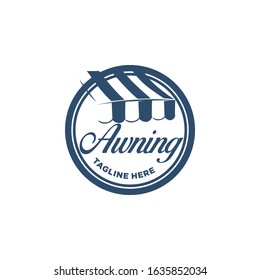 Awning Logo Design Vector Template
