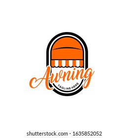 Awning Logo Design Vector Template