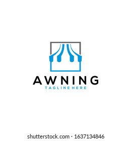 Awning Logo Design Vector Template