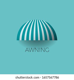 Awning logo design. Vector template