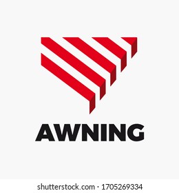 Awning Logo Design. Vector Template