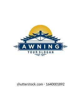 Awning Logo Idea Vector Template