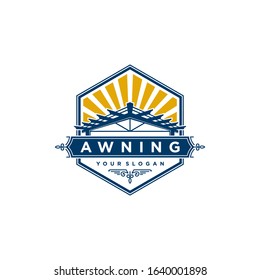 Awning Logo Idea Vector Template