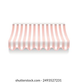 awning pink vector for design web
