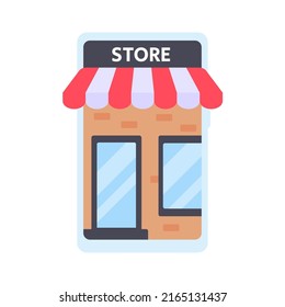 Awning protruding from the electronics The idea of ​​opening an online store Product advertising
