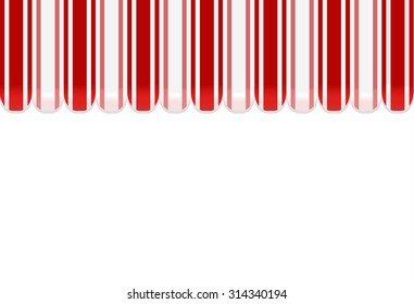 awning shop background on red