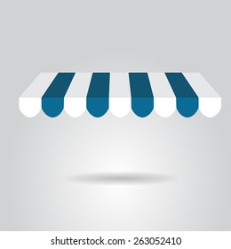 Awning vector illustration.