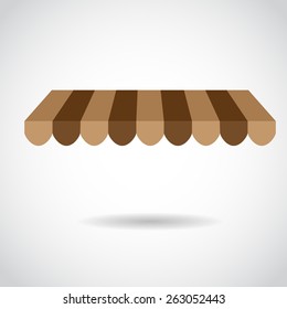 Awning vector illustration.