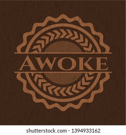 Awoke wood signboards. Vector Illustration.